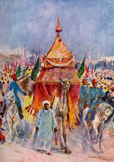 The procession of the Mahmal, Cairo, Egypt