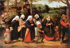 The Procession of the Bride c1584-1638. Artist: Pieter Brueghel the Younger