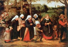The Procession of the Bride c1584-1638. Artist: Pieter Brueghel the Younger