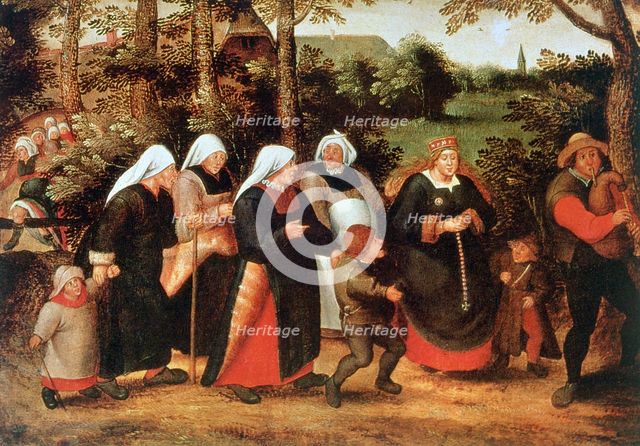 'The Procession of the Bride', c1584-1638. Artist: Pieter Brueghel the Younger