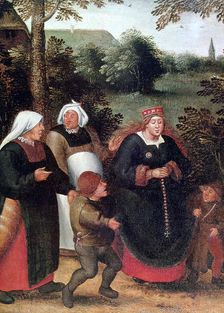 The Procession of the Bride c1584-1638. Artist: Pieter Brueghel the Younger