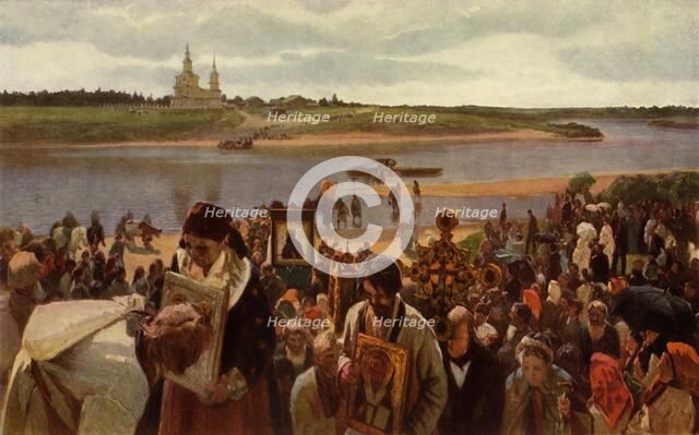 'The Procession of the Cross', 1893, (1965). Creator: Illarion Pryanishnikov.