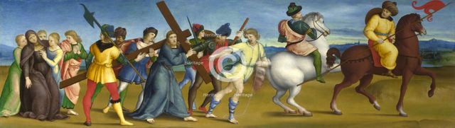The Procession to Calvary, 1504-1505. Artist: Raphael (1483-1520)