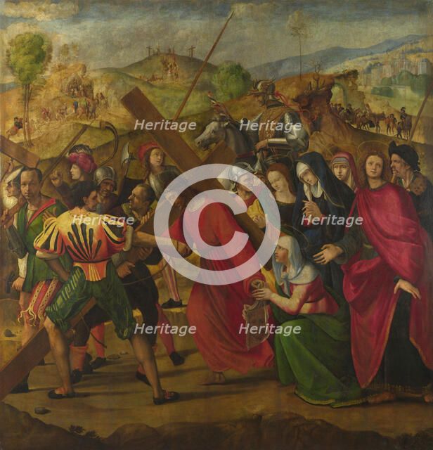 The Procession to Calvary, c. 1505. Artist: Ghirlandaio, Ridolfo (1483-1561)