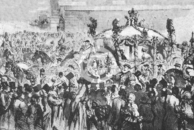 'The Procession to Westminster, January 31, 1856', (1901). Creator: Unknown.