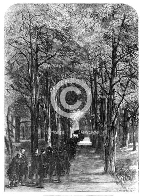 The Procession to the Mausoleum, 1857. Creator: Edmund Evans.