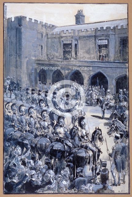 The proclamation of Queen Victoria at St James's Palace, Westminster, London, 1837. Artist: William Heysham Overend