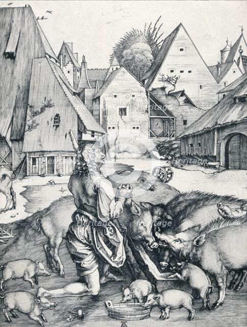 'The Prodigal Son', 1495 (1906). Artist: Albrecht Durer.