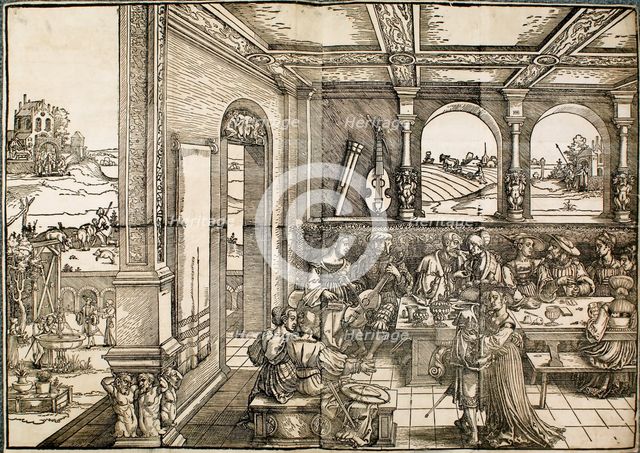 The prodigal Son, 16th century. Artist: Sebald Beham.