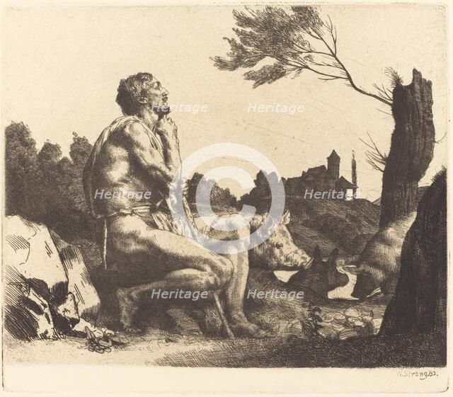 The Prodigal Son, 1882. Creator: William Strang.