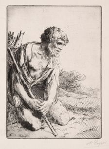 The Prodigal Son (3rd Plate). Creator: Alphonse Legros (French, 1837-1911)