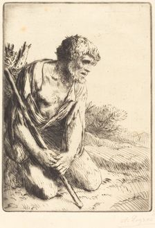 The Prodigal Son, 3rd plate (L'enfant prodigue). Creator: Alphonse Legros