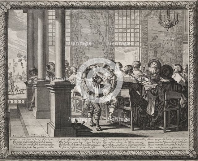 The Prodigal Son: The Feast in Honor of the Prodigal's Return. Creator: Abraham Bosse (French, 1602-1676).