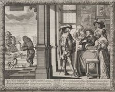 The Prodigal Son: The Prodigal Bidding His Parents Farewell. Creator: Abraham Bosse (French, 1602-1676)
