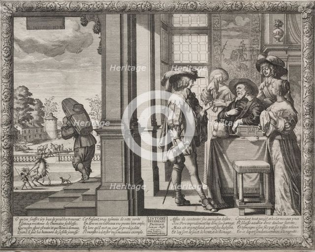 The Prodigal Son: The Prodigal Bidding His Parents Farewell. Creator: Abraham Bosse (French, 1602-1676).