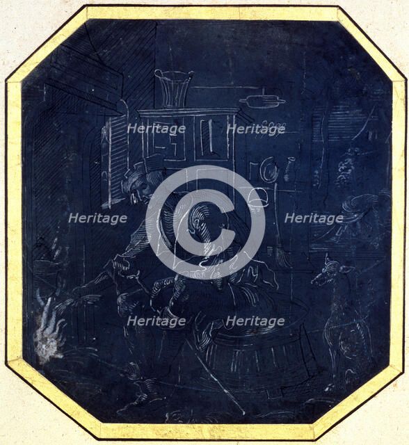 'The Prodigal Son before the Fire', early 16th century.  Artist: Master of Antwerp