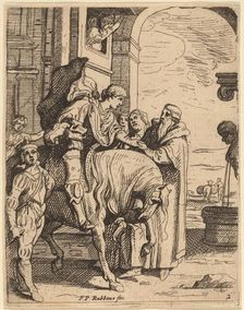 The Prodigal Son Bids Farewell to His Father. Creator: Theodoor van Thulden