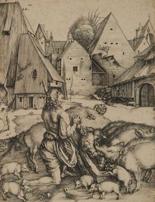 The Prodigal Son, c1496. Creator: Albrecht Durer