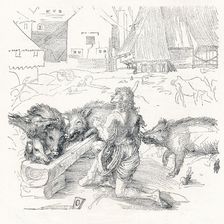 The Prodigal Son c1497, (1906). Artist: Albrecht Durer