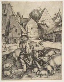 The Prodigal Son, ca. 1496. Creator: Albrecht Durer