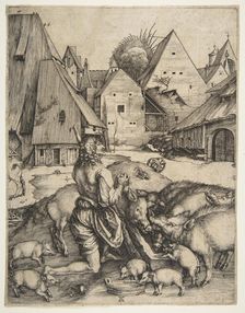 The Prodigal Son, ca. 1496. Creator: Albrecht Durer