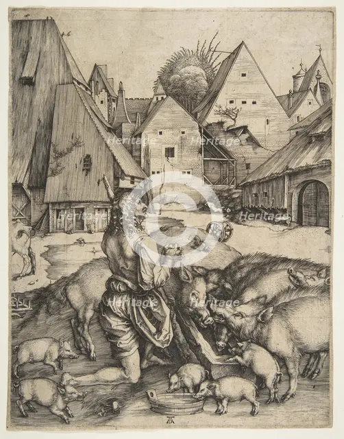 The Prodigal Son, ca. 1496. Creator: Albrecht Durer.