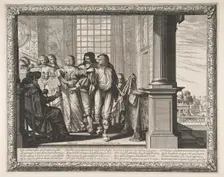 The Prodigal Son Changes Clothes, ca. 1636. Creator: Abraham Bosse