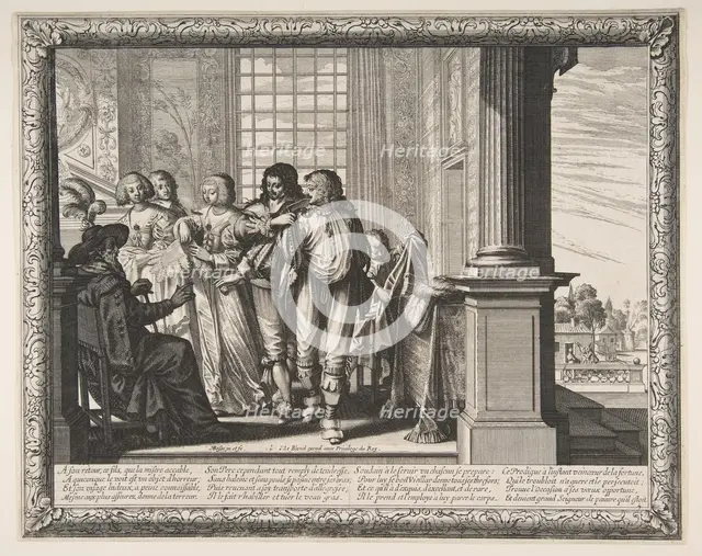 The Prodigal Son Changes Clothes, ca. 1636. Creator: Abraham Bosse.