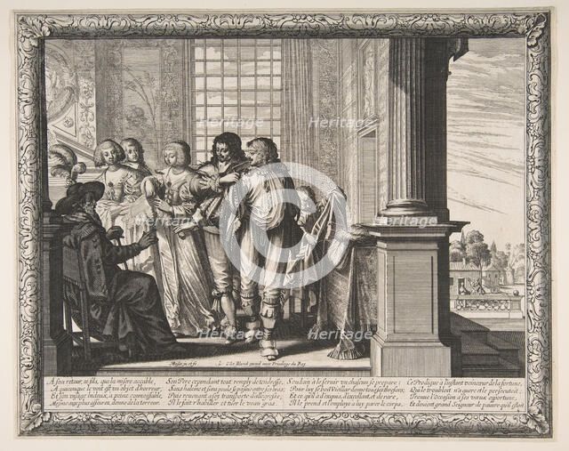 The Prodigal Son Changes Clothes, ca. 1636. Creator: Abraham Bosse.