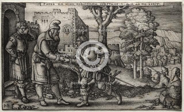 The Prodigal Son. Creator: Hans Sebald Beham (German, 1500-1550).