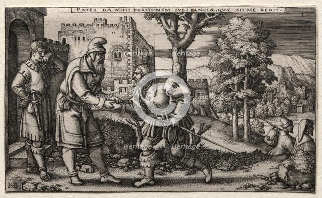 The Prodigal Son. Creator: Hans Sebald Beham (German, 1500-1550).