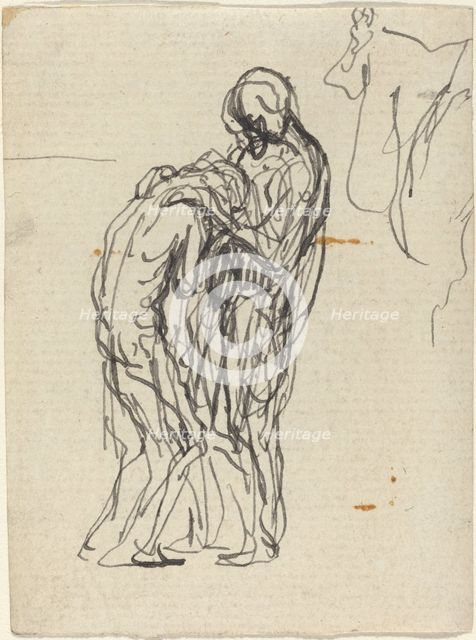 The Prodigal Son. Creator: Honore Daumier.