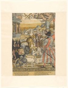 The prodigal son eats from the pigstrog, c.1540-c.1550. Creator: Cornelis Anthonisz