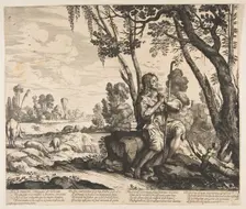 The Prodigal Son Guarding Pigs, ca. 1636. Creator: Unknown