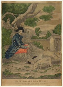 The Prodigal Son in Misery, n.d. Creator: Amos Doolittle