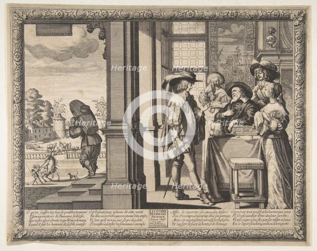The Prodigal Son Leaves Home, ca. 1636. Creator: Abraham Bosse.