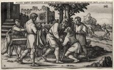 The Prodigal Son: Return of the Prodigal Son. Creator: Hans Sebald Beham (German, 1500-1550)