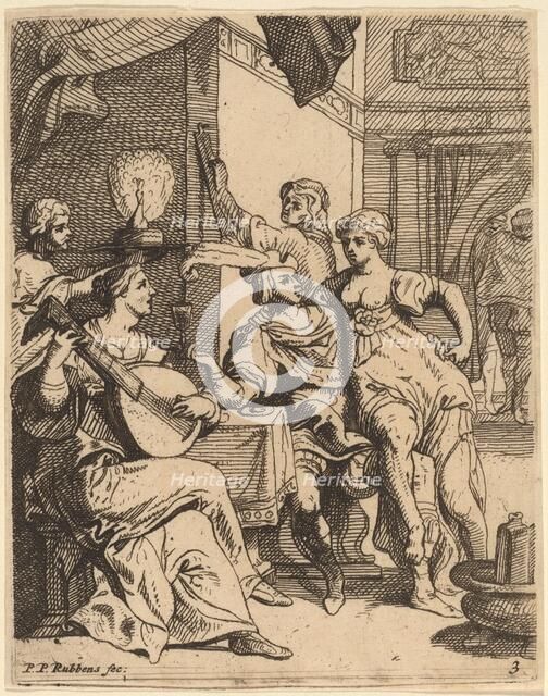 The Prodigal Wasting His Substance in the Tavern. Creator: Theodoor van Thulden.