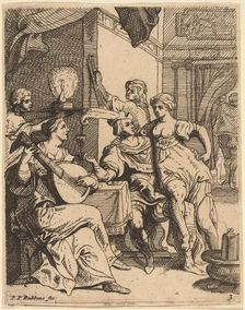 The Prodigal Wasting His Substance in the Tavern. Creator: Theodoor van Thulden