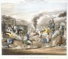 The Progress of Steam. A View in Regent's Park, 1831 1828