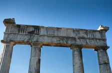 The Propylon of the gymnasium at Messene, Greece. Creator: Samuel Magal