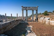 The Propylon of the gymnasium at Messene, Greece. Creator: Samuel Magal