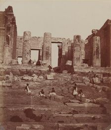 The Propylae on the Acropolis, 1857. Creator: James Robertson