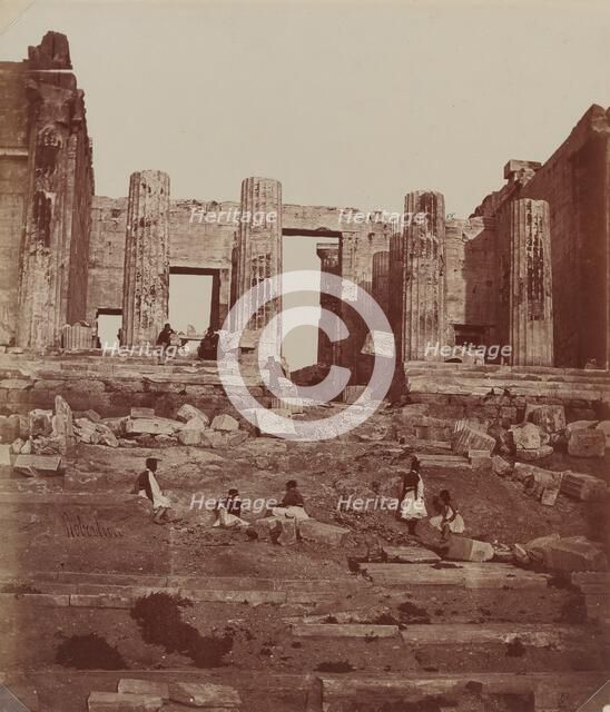 The Propylae on the Acropolis, 1857. Creator: James Robertson.
