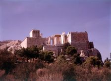 The Propylaea, ancient gateway to the Acropolis, Athens, Greece, c1955. Creator: Arthur Charles Kirby Ware