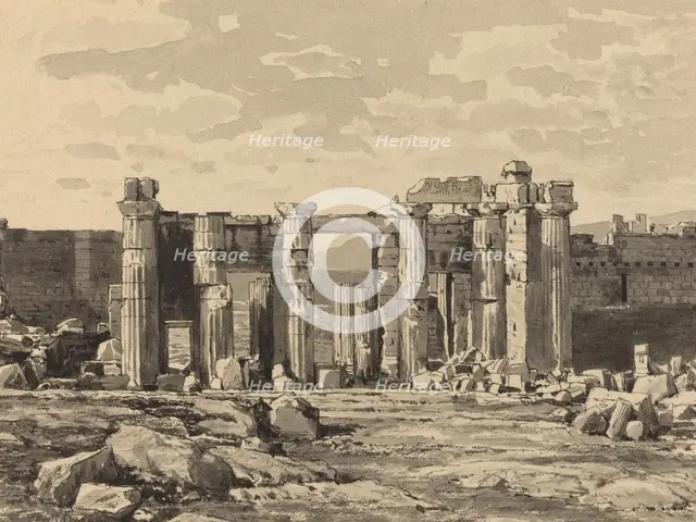 The Propylaeum from the East, 1890. Creator: Themistocles von Eckenbrecher.