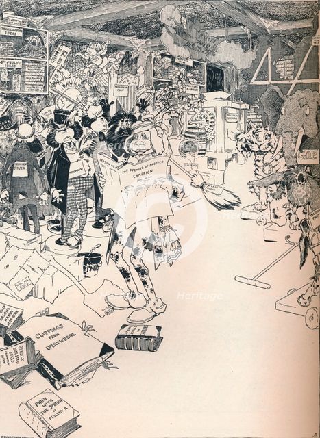 'The Property Room of a Clever Cartoonist', c1890. Artist: Frederick Richardson