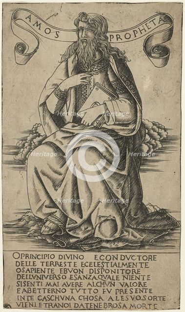 The Prophet Amos, 1480/90. Creator: Francesco Rosselli.