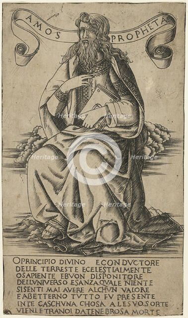 The Prophet Amos, 1480/90. Creator: Francesco Rosselli.
