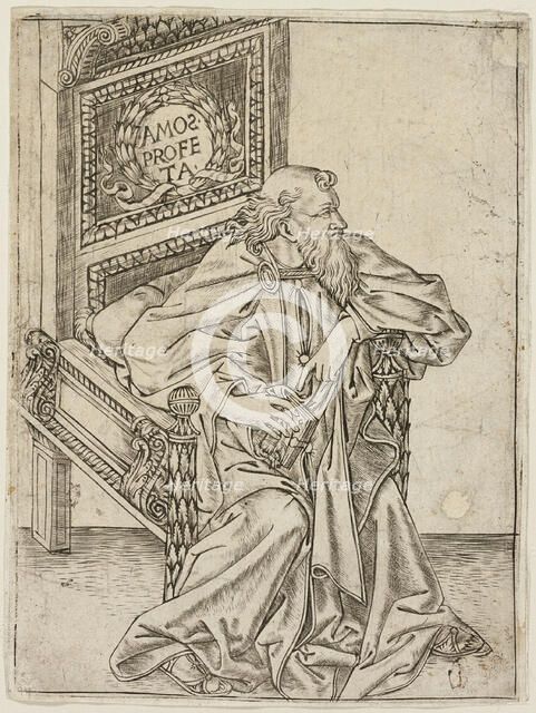 The Prophet Amos, c. 1470. Creator: Baccio Baldini.